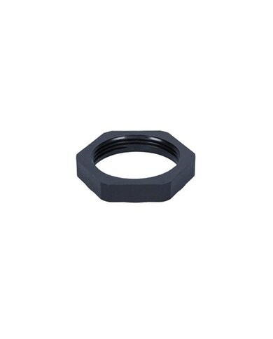 Ecrou noir PA 6FG M63 en plastique