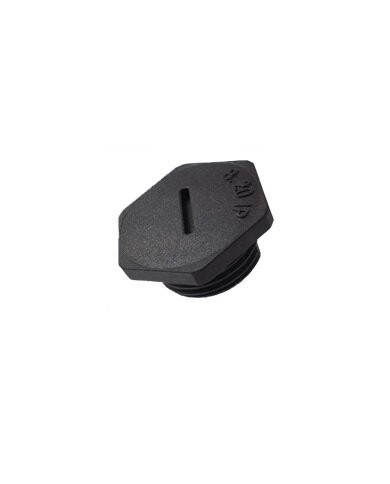 Bouchon noire M25 en plastique