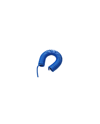 Tuyau spirale en polyurethane 98 MB-Longlife™ Ø 4 mm x 6 mm , L: 4,  bleu clair Tuyau spirale en polyurethane 98 MB-Longlife™ Ø 4 mm x 6 mm , L: 4,  bleu clair