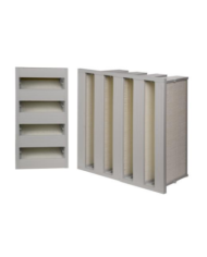 FILTRE ABSOLU HEPA H13 HAUTE CAPACITE SINGLE PLEAT SIMPLE FACE TYPE : HHS-H13-G20-610x610x292-FC-E