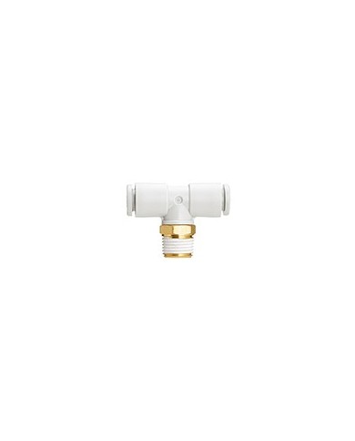 Raccord en T diamètre 8 mm filetage 1/8" Réf : KQ2T08-01AS Raccord en T diamètre 8 mm filetage 1/8" Réf : KQ2T08-01AS