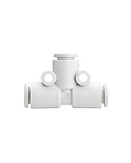 Raccord en T diamètre 8 mm filetage 1/8" Réf : KQ2T08-01AS