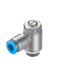 Limiteur de débit unidirectionnel GRLA-3/8-QS-10-RS-D