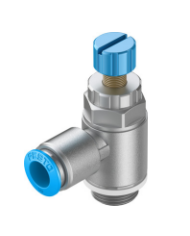 Limiteur de débit unidirectionnel GRLA-3/8-QS-10-D