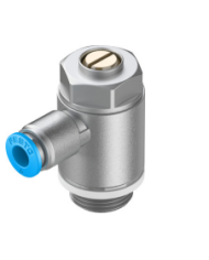 Limiteur de débit unidirectionnel GRLA-3/8-QS-6-RS-B