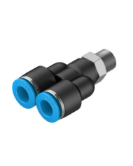 Raccord cannelé en T à vis TCN-M3-PK-3