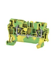 Borne de mise à la terre, Raccordement à ressort, 2.5 mm², 800 V, Nombre de raccordements: 2, Nombre d'étages: 1, Vert/jaune TYPE ZPE 2.5 Borne de mise à la terre, Raccordement à ressort, 2.5 mm², 800 V, Nombre de raccordements: 2, Nombre d'étages: 1, Vert/jaune TYPE ZPE 2.5