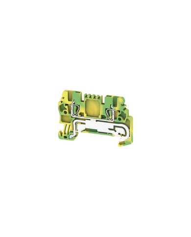 Borne de mise à la terre, Raccordement à ressort, 1.5 mm², 500 V, Nombre de raccordements: 2, Nombre d'étages: 1, Vert/jaune TYPE ZPE 1.5 Borne de mise à la terre, Raccordement à ressort, 1.5 mm², 500 V, Nombre de raccordements: 2, Nombre d'étages: 1, Vert/jaune TYPE ZPE 1.5