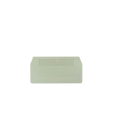 Séparateur bloc de jonction, Flasque de fermeture et plaque intermédiaire, 59.5 mm²x 30.5 mm², Beige foncé TYPE ZAP/TW 1 Séparateur bloc de jonction, Flasque de fermeture et plaque intermédiaire, 59.5 mm²x 30.5 mm², Beige foncé TYPE ZAP/TW 1