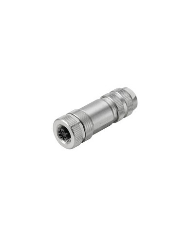 Connecteur rond personnalisable sur le terrain, Femelle, droite, Raccordement vissé, M12, 0.14 mm², 0.75 mm², 6 - 8 mm², Nombre de pôles: 5, Raccordement du blindage: Oui TYPE SAIBM 5/8S M12 5P B-COD Connecteur rond personnalisable sur le terrain, Femelle, droite, Raccordement vissé, M12, 0.14 mm², 0.75 mm², 6 - 8 mm², Nombre de pôles: 5, Raccordement du blindage: Oui TYPE SAIBM 5/8S M12 5P B-COD