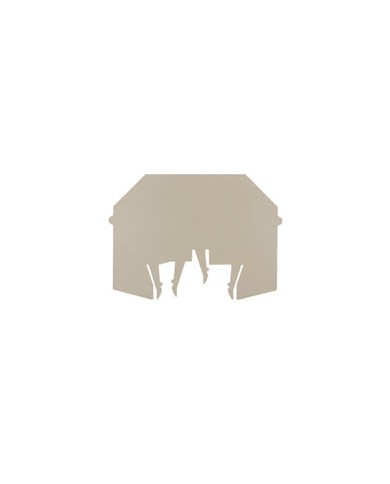 Séparateur bloc de jonction, Plaque intermédiaire, 86 mm²x 62 mm², Beige foncé TYPE WTW EN Séparateur bloc de jonction, Plaque intermédiaire, 86 mm²x 62 mm², Beige foncé TYPE WTW EN