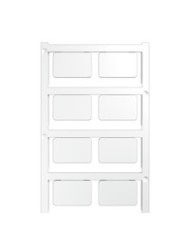 Repérage d'appareils, autoadhésif, 60 mm², Polyamide 66, blanc TYPE CC 15/60 K MC NE WS