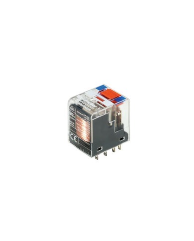 Relais industriel miniature, 24 V DC, 4 Inverseur avec bouton de test AgNi 90/10 , 240 V AC, 6 A TYPE RCM570024 Relais industriel miniature, 24 V DC, 4 Inverseur avec bouton de test AgNi 90/10 , 240 V AC, 6 A TYPE RCM570024