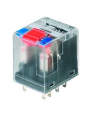 Relais industriel miniature, 24 V AC, 4 Inverseur avec bouton de test AgNi 90/10 , 240 V AC, 6 A TYPE RCM570524 Relais industriel miniature, 24 V AC, 4 Inverseur avec bouton de test AgNi 90/10 , 240 V AC, 6 A TYPE RCM570524