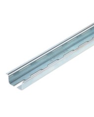 Rail profilé, avec perçage longitudinal, Accessoires, 35 x 7.5 x 35 mm², Largeur de fente: 5.20 mm², Longueur de fente: 25.00 mm², Acier, à revêtement de zinc galvanique et passivé TYPE TS 35X7.5/LL 2M/ST/ZN