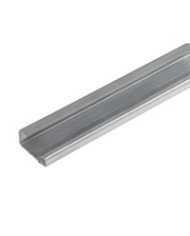 Rail profilé, avec perçage longitudinal, Accessoires, 35 x 15 x 35 mm², Largeur de fente: 5.20 mm², Longueur de fente: 25.00 mm², Acier, à revêtement de zinc galvanique et passivé TYPE TS 35X15/LL 2M/ST/ZN