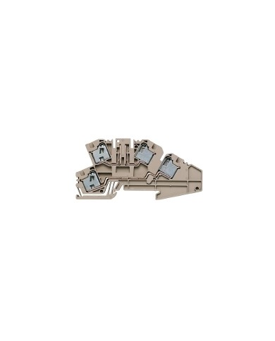 Bloc de jonction de test sectionnable, PUSH IN, 4 mm², 400 V, 20 A, sans, Sectionnement transversal: sans, TS 35, Beige foncé TYPE PDL 4/TR/DU O.TNHE Bloc de jonction de test sectionnable, PUSH IN, 4 mm², 400 V, 20 A, sans, Sectionnement transversal: sans, TS 35, Beige foncé TYPE PDL 4/TR/DU O.TNHE