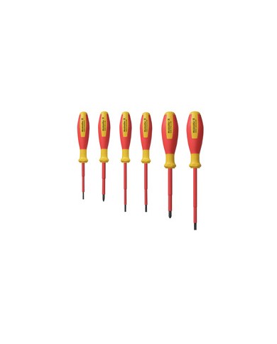 Jeu de tournevis, VDE-iso. Jeu de tournevis pour tête fendue et cruciforme PH TYPE SDI SET S2.5-5.5/PH1/2 Jeu de tournevis, VDE-iso. Jeu de tournevis pour tête fendue et cruciforme PH TYPE SDI SET S2.5-5.5/PH1/2