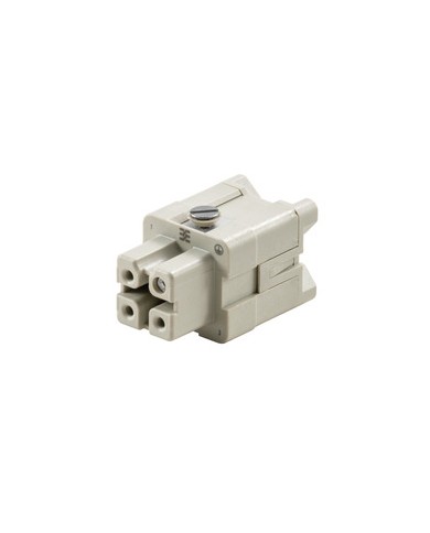Connecteur débrochable industriel,  Femelle, 400 V, 16 A, Nombre de pôles: 3, Raccordement vissé, Taille: 1 TYPE HDC HA 3 FS Connecteur débrochable industriel,  Femelle, 400 V, 16 A, Nombre de pôles: 3, Raccordement vissé, Taille: 1 TYPE HDC HA 3 FS