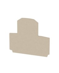 Flasque de fermeture bloc de jonction, 56 mm²x 1.5 mm², Beige foncé TYPE WAP 2.5-10