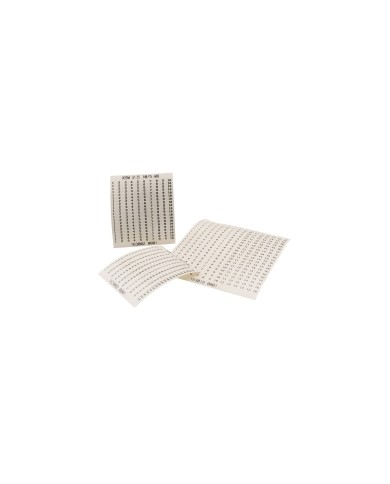 ETIQUETTE DE REPERAGE KSW4 coupé à 10 TYPE KSW 4 16/5,08 1-16 ETIQUETTE DE REPERAGE KSW4 coupé à 10 TYPE KSW 4 16/5,08 1-16