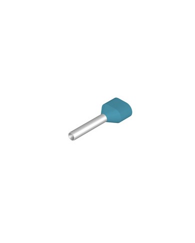 Embout, Embout double, 0.75 mm², Longueur de dénudage: 13 mm², Bleu clair TYPE H0,75/16T ZH HBL SV Embout, Embout double, 0.75 mm², Longueur de dénudage: 13 mm², Bleu clair TYPE H0,75/16T ZH HBL SV