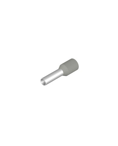 Embout, isolé, 4 mm², Longueur de dénudage: 12 mm², gris TYPE H4,0/18D GR Embout, isolé, 4 mm², Longueur de dénudage: 12 mm², gris TYPE H4,0/18D GR