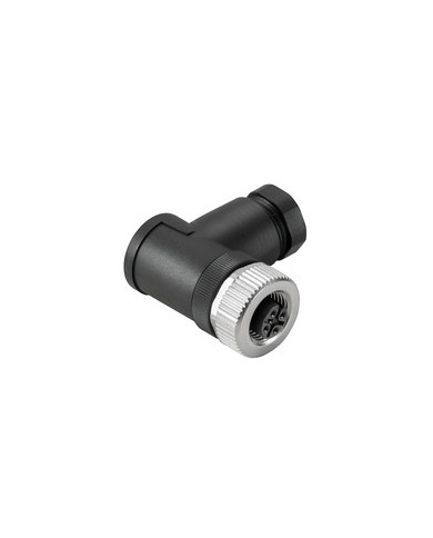 Connecteur rond personnalisable sur le terrain, Femelle coudée, Raccordement vissé, M12, 0.14 mm², 0.75 mm², 6 - 8 mm², Nombre de pôles: 4, Raccordement du blindage: Non TYPE SAIBW-4/9 Connecteur rond personnalisable sur le terrain, Femelle coudée, Raccordement vissé, M12, 0.14 mm², 0.75 mm², 6 - 8 mm², Nombre de pôles: 4, Raccordement du blindage: Non TYPE SAIBW-4/9