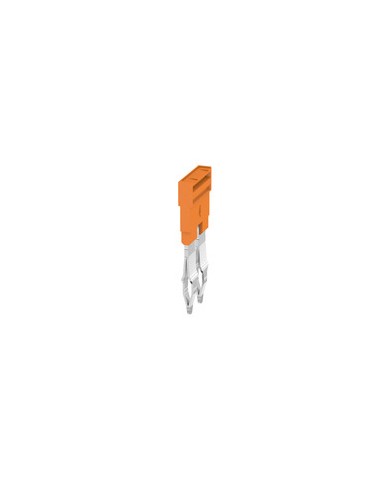 Connecteur transversal bloc de jonction, enfiché, Nombre de pôles: 2, Pas en mm²: 6.10, Isolé: Oui, 32 A, Orange TYPE ZQV 4N/2 Connecteur transversal bloc de jonction, enfiché, Nombre de pôles: 2, Pas en mm²: 6.10, Isolé: Oui, 32 A, Orange TYPE ZQV 4N/2