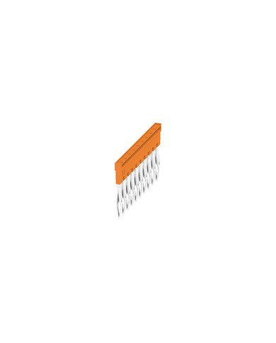 Connecteur transversal bloc de jonction, enfiché, Nombre de pôles: 10, Pas en mm²: 5.10, Isolé: Oui, 24 A, Orange TYPE ZQV 2.5N/10 Connecteur transversal bloc de jonction, enfiché, Nombre de pôles: 10, Pas en mm²: 5.10, Isolé: Oui, 24 A, Orange TYPE ZQV 2.5N/10