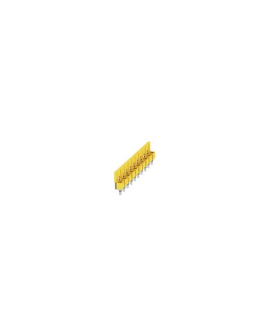 Connecteur transversal bloc de jonction, Vissé, Nombre de pôles: 10, Pas en mm²: 9.90, Isolé: Oui, 63 A, jaune TYPE WQV 10/10 Connecteur transversal bloc de jonction, Vissé, Nombre de pôles: 10, Pas en mm²: 9.90, Isolé: Oui, 63 A, jaune TYPE WQV 10/10