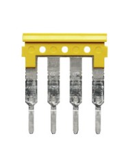 Connecteur transversal 24A pour borne 2,5MM² 4 POLE TYPE ZQV 2.5N/4 GE