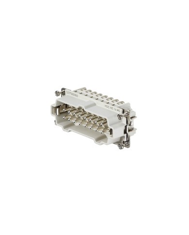 Connecteur débrochable industriel,  Mâle, 500 V, 16 A, Nombre de pôles: 16, Raccordement vissé, Taille: 6 TYPE HDC HE 16 MS Connecteur débrochable industriel,  Mâle, 500 V, 16 A, Nombre de pôles: 16, Raccordement vissé, Taille: 6 TYPE HDC HE 16 MS