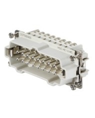 Connecteur débrochable industriel,  Mâle, 500 V, 16 A, Nombre de pôles: 24, Raccordement vissé, Taille: 8 TYPE HDC HE 24 MS