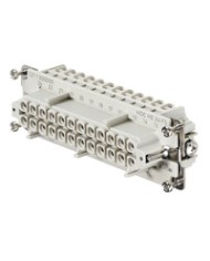 Connecteur débrochable industriel,  Femelle, 500 V, 16 A, Nombre de pôles: 24, Raccordement vissé, Taille: 8 TYPE HDC HE 24 FS