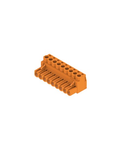 Connecteur débrochable pour circuit imprimé raccordement filaire, 5.08 mm², Nombre de pôles: 9, Raccordement visséBLZP 5.08HC/09/180 SN OR BX Connecteur débrochable pour circuit imprimé raccordement filaire, 5.08 mm², Nombre de pôles: 9, Raccordement visséBLZP 5.08HC/09/180 SN OR BX