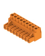 Connecteur débrochable pour circuit imprimé raccordement sur platine, 5.08 mm², Nombre de pôles: 9, Angle de sortie: 180° TYPE SL 5.08HC/09/180G 3.2SN OR BX