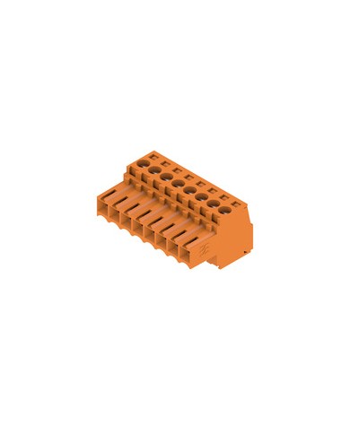 Connecteur débrochable pour circuit imprimé raccordement filaire, 3.50 mm², Nombre de pôles: 8, Raccordement vissé TYPE BL 3.50/08/180 SN OR BX Connecteur débrochable pour circuit imprimé raccordement filaire, 3.50 mm², Nombre de pôles: 8, Raccordement vissé TYPE BL 3.50/08/180 SN OR BX