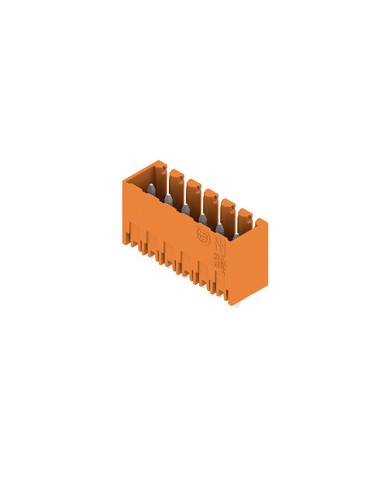 Connecteur débrochable pour circuit imprimé raccordement sur platine, 3.50 mm², Nombre de pôles: 6, Angle de sortie: 180° TYPE SL 3.50/06/180G 3.2SN OR BX Connecteur débrochable pour circuit imprimé raccordement sur platine, 3.50 mm², Nombre de pôles: 6, Angle de sortie: 180° TYPE SL 3.50/06/180G 3.2SN OR BX