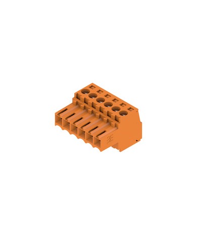 Connecteur débrochable pour circuit imprimé raccordement filaire, 3.50 mm², Nombre de pôles: 6, Raccordement vissé TYPE BL 3.50/06/180 SN OR BX Connecteur débrochable pour circuit imprimé raccordement filaire, 3.50 mm², Nombre de pôles: 6, Raccordement vissé TYPE BL 3.50/06/180 SN OR BX