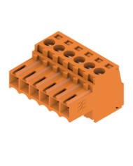 Connecteur débrochable pour circuit imprimé raccordement filaire, 3.50 mm², Nombre de pôles: 6, Raccordement vissé TYPE BL 3.50/06/180 SN OR BX