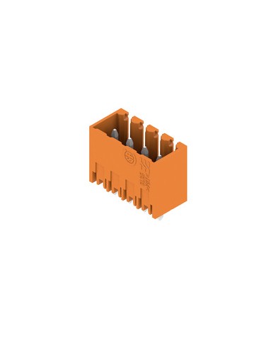 Connecteur débrochable pour circuit imprimé raccordement sur platine, 3.50 mm², Nombre de pôles: 4, Angle de sortie: 180° TYPE SL 3.50/04/180G 3.2SN OR BX Connecteur débrochable pour circuit imprimé raccordement sur platine, 3.50 mm², Nombre de pôles: 4, Angle de sortie: 180° TYPE SL 3.50/04/180G 3.2SN OR BX