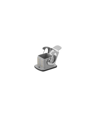 Boîtier connecteurs débrochables industriels, Embase ouverte, Verrouillage latéral sur la partie inférieure, Taille: 1, IP65 TYPE HDC 04A ALU Boîtier connecteurs débrochables industriels, Embase ouverte, Verrouillage latéral sur la partie inférieure, Taille: 1, IP65 TYPE HDC 04A ALU