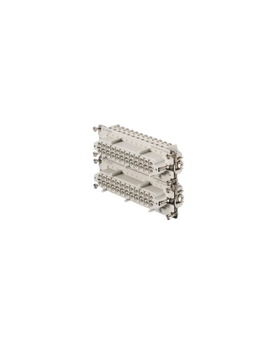 Connecteur débrochable industriel,  Femelle, 500 V, 16 A, Nombre de pôles: 24, Raccordement vissé, Taille: 8 TYPE HDC HE 24 FS  25-48 Connecteur débrochable industriel,  Femelle, 500 V, 16 A, Nombre de pôles: 24, Raccordement vissé, Taille: 8 TYPE HDC HE 24 FS  25-48