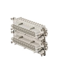 Connecteur débrochable industriel,  Femelle, 500 V, 16 A, Nombre de pôles: 24, Raccordement vissé, Taille: 8 TYPE HDC HE 24 FS  25-48