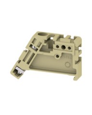 Équerre de blocage, Wemid, Beige foncé, Rail: TS 35, monté TYPE ZEW 35/2