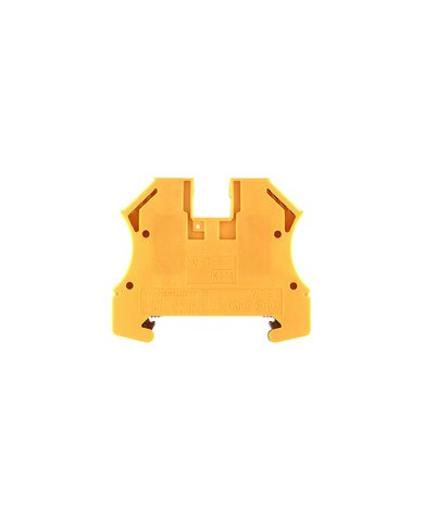 Borne de mise à la terre, Raccordement vissé, 6 mm², 800 V, Nombre de raccordements: 2, Nombre d'étages: 1, Vert/jaune TYPE WPE 6 Borne de mise à la terre, Raccordement vissé, 6 mm², 800 V, Nombre de raccordements: 2, Nombre d'étages: 1, Vert/jaune TYPE WPE 6