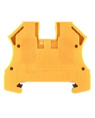 Borne de mise à la terre, Raccordement vissé, 6 mm², 800 V, Nombre de raccordements: 2, Nombre d'étages: 1, Vert/jaune TYPE WPE 6