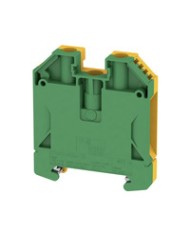 Borne de mise à la terre, Raccordement vissé, 16 mm², 400 V, Nombre de raccordements: 2, Nombre d'étages: 1, Vert/jaune TYPE WPE 16N