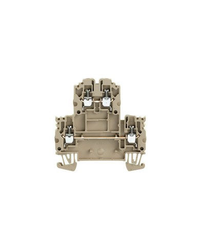 Bloc de jonction modulaire multi-étages, Raccordement vissé, 2.5 mm², 800 V, 24 A, Nombre d'étages: 2, Beige foncé TYPE WDK 2.5N Bloc de jonction modulaire multi-étages, Raccordement vissé, 2.5 mm², 800 V, 24 A, Nombre d'étages: 2, Beige foncé TYPE WDK 2.5N